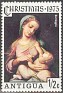 Antigua and Barbuda - 1975 - Christmas - 1/2 C - Multicolor - Christmas - Scott 394 - Vergine $ Child Correggio - 0